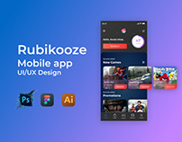 Rubkooze Gaming app - UI/UX Design