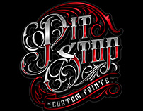 Lettering Tattoo Logo Pit Stop Custom Prints