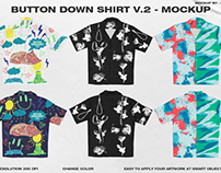 Button Down Shirt V.2 - Mockup (1 free)