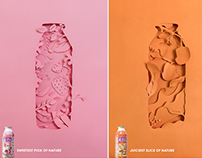 Active Drink Papercut Ad