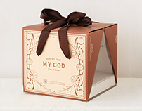 MYGOD烘焙店蛋糕盒包装设计