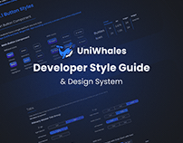UniWhales Dev Style Guide & Design System