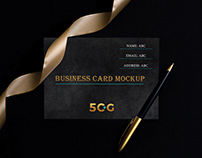 Download Free Business Card Mockup in Psd