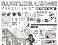 Illustrated Garbage of Brooklyn Poster