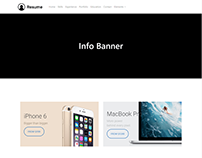 Info Banner Element - Resume WordPress Theme