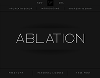 Ablation free font | freebie