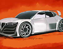 BMW Concept Car Sketch Design