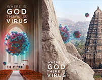 Where is god there is virus COVID-19