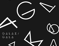 Galaxi Gala - futuristic font free
