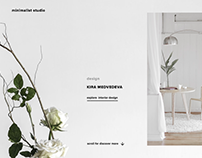 Web page design concept (interior design studio)