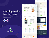 Cleaning Service Landing Page UI/UX Design