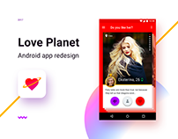 LOVE PLANET ANDROID APP REDESIGN