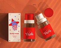 Разработка фирменного стиля для бренда "Taro Beauty"