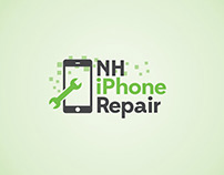 NH iPhone Repair Logo Design