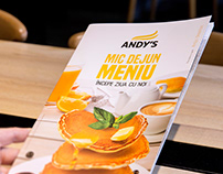 Menu Breakfast. Andy's Restaurant. 2018