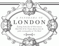 A Panorama of London decorative print