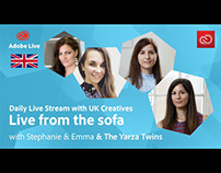 Adobe Live from the sofa UK with The Yarza Twins