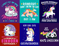 Unicorn T-Shirt Design.