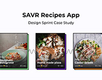 SAVR Recipes - Design Sprint Case Study