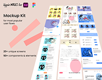 hippie Wires - Mockup Kit for XD & Figma