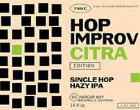 Hop Improv: Citra IPA Label - The Slough