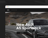Audi homepage. Redesign Concept.