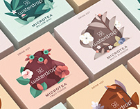 Microtea · Tea packaging illustrations