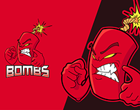 Mascot logo Bombs