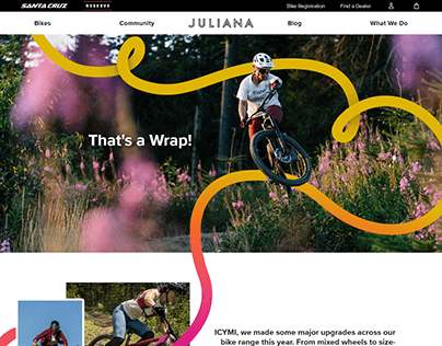 Juliana Bicycles | Women's Mountain Bike website layout