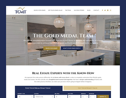 The Gold Medal Team // Web Design