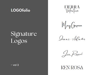 Signature Logo designs | LOGOfolio
