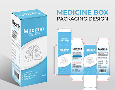 Medicine Syrup Box Packaging | Syrup Label Design