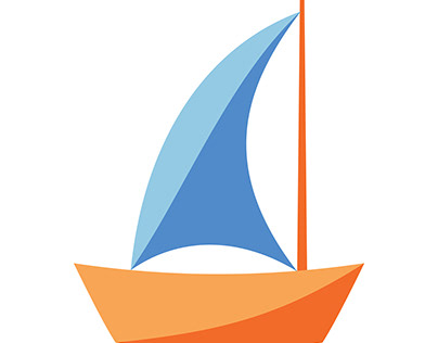 Sail boat icon. Vector illustration.