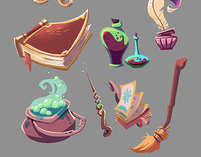 Concept art- Magical objects