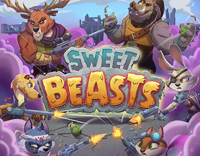 Sweet Beasts - Board game illustrations