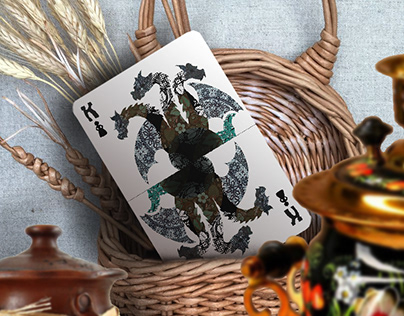 ethnic playing cards design
