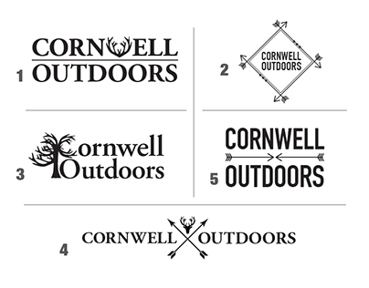 Cornwell Outdoors Logo Concepts