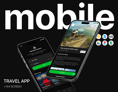 TRAVEL MOBILE APP — Unknown russian (UX/UI)