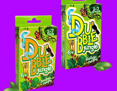 Card board game "Dubble jungle"