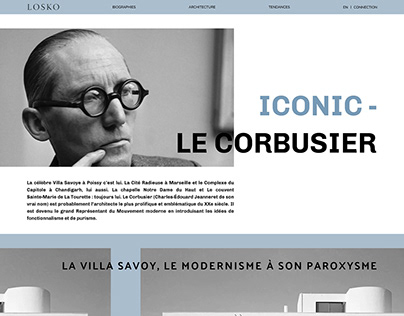 Landing page Le Corbusier