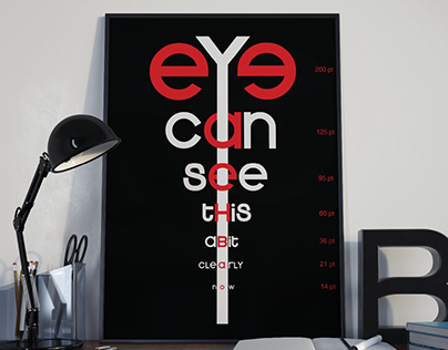 Typographic Eye Chart