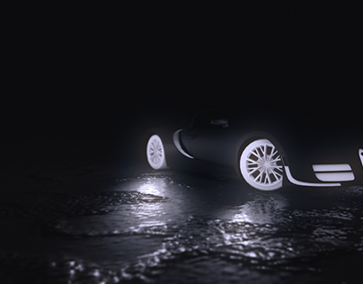 Concept 3D Animation Car Physics Render