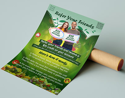 Vibrant Flyer Design for a Vegetable Shop