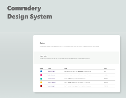 Comradery Design System