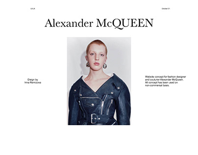 Online store Alexander McQUEEN/ personal project