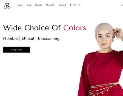 Amira Riaa Collection - website makeover