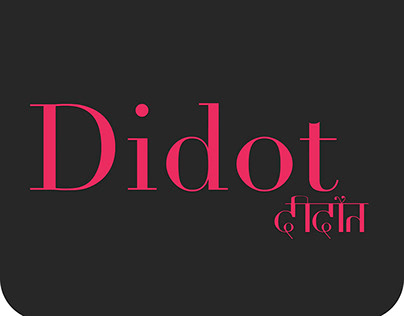 Didot- Devanagri Typeface Design