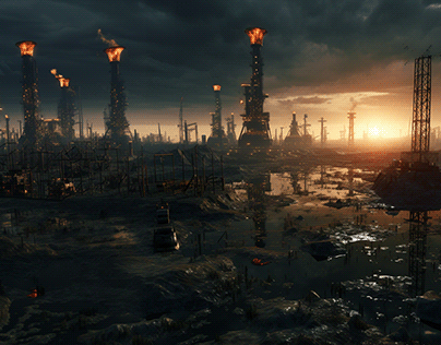 Dystopian oil field