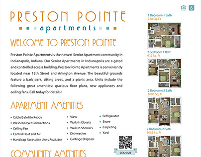Preston Pointe Apartments Flyer