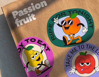 Passionfruit - Stickers serie No. 2